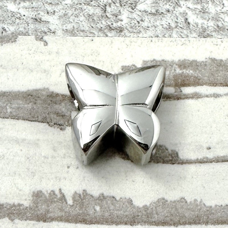 Asbedel voor Armband Klein Gepolijst Vlinder RVS