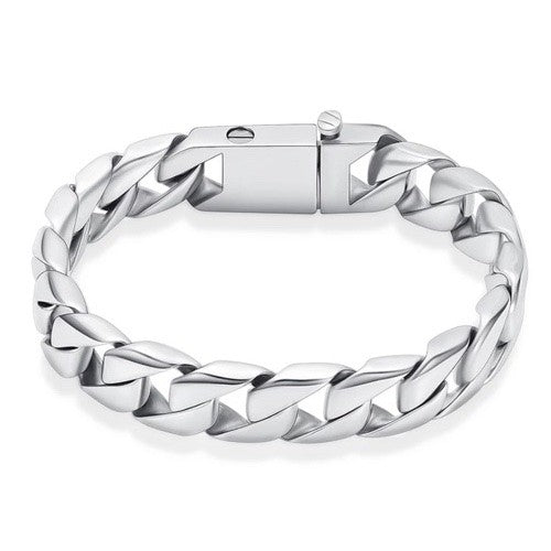 Grove As Schakelarmband RVS (div afmetingen)