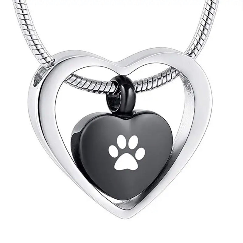 Ashanger Hart met Zwart Hart Paw RVS