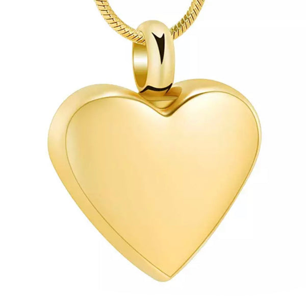 Ashanger Goudkleurig Gepolijst Hart RVS