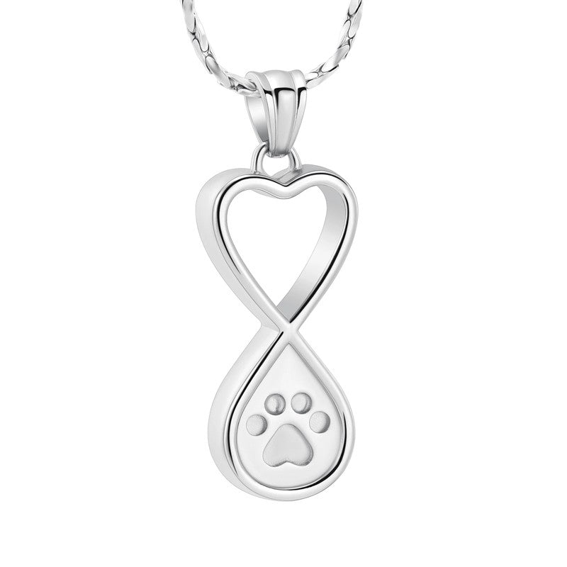 Ashanger Infinity Hart Paw Pootje RVS