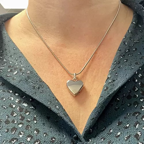 Ashanger Gepolijst Hart RVS Dubbele Askamer / Twee Askamers