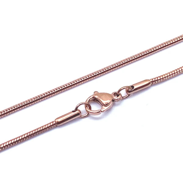 Gladde Snake Ketting RVS (40 t/m 76cm)