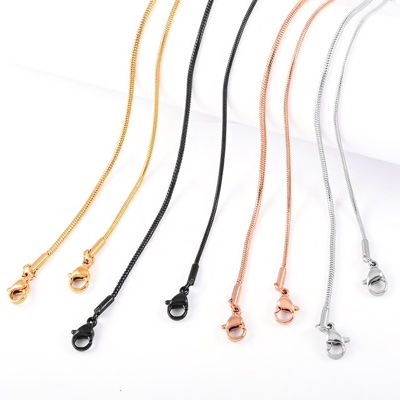 Gladde Snake Ketting RVS (40 t/m 76cm)