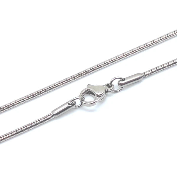 Gladde Snake Ketting RVS (40 t/m 76cm)