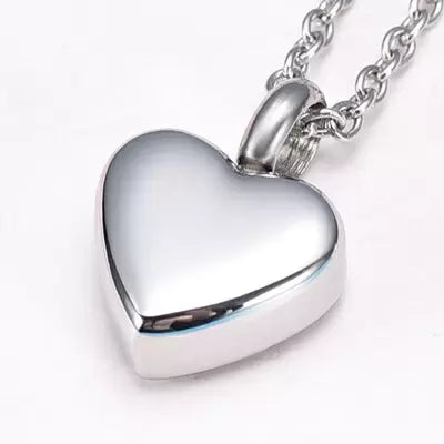 Ashanger Zilverkleurig Klein Hartje RVS