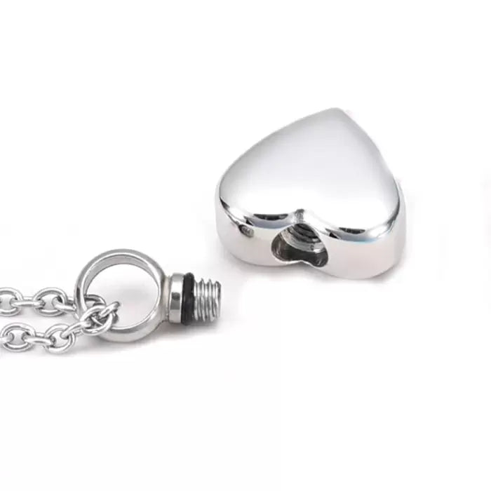 Ashanger Zilverkleurig Klein Hartje RVS