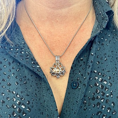 Ashanger Lotus Bloem met Rose Cilinder RVS