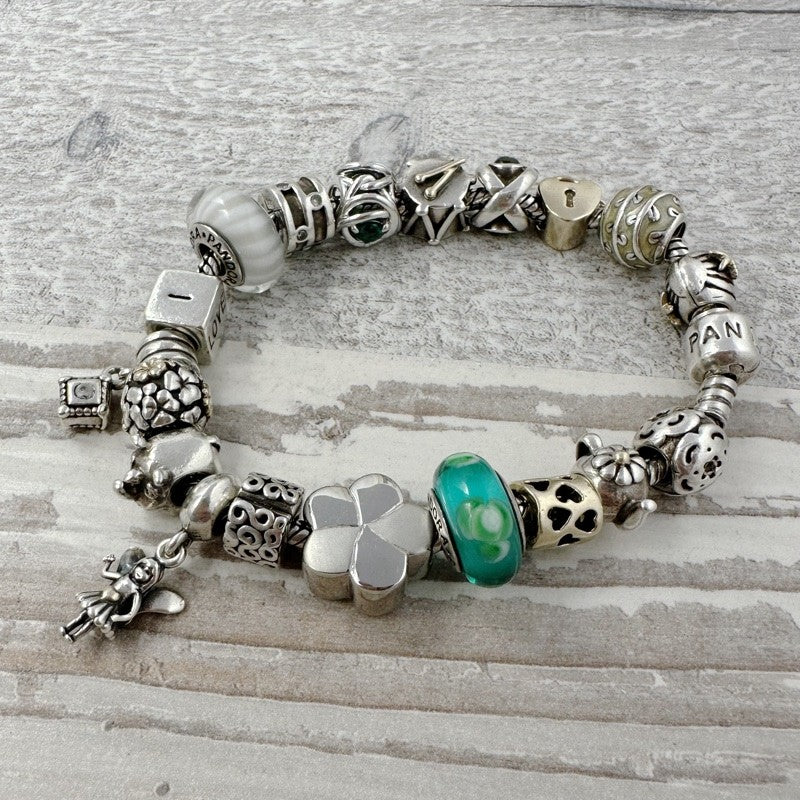 Asbedel voor Armband Bloem RVS