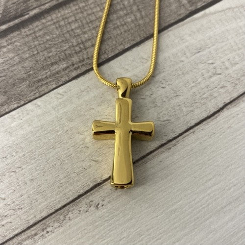 Ashanger Kruis RVS Goudkleurig