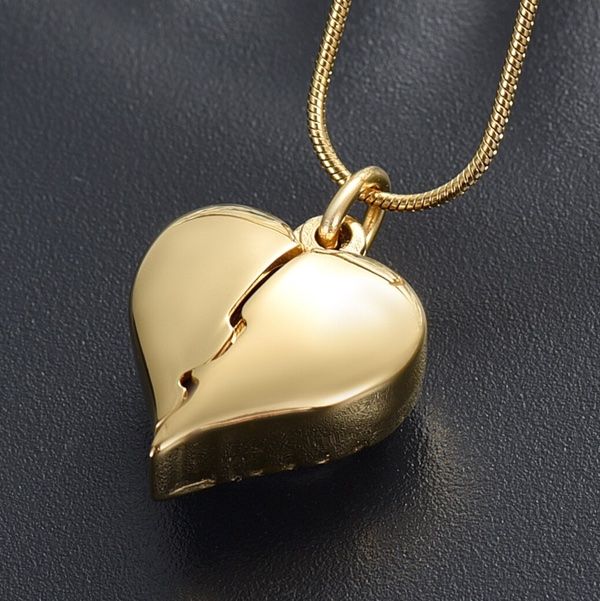 Ashanger Hart met Vleugel - Always in My Heart RVS Goudkleurig