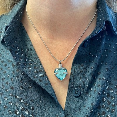 Ashanger Always On My Mind Forever In My Heart Blauw RVS