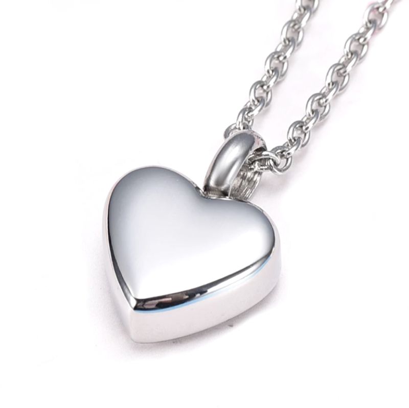 Ashanger Zilverkleurig Klein Hartje RVS