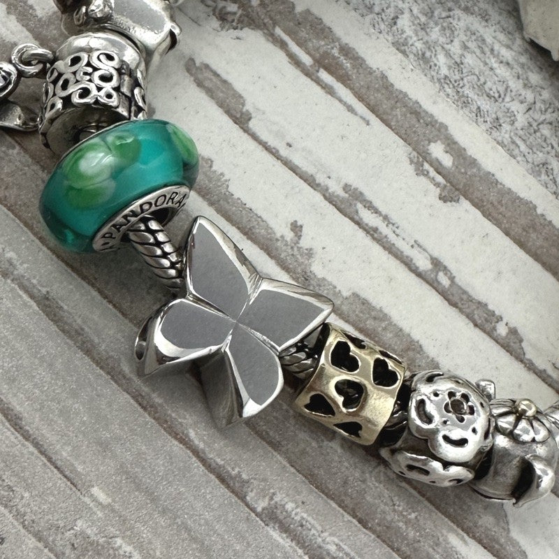 Asbedel Klein Gepolijst Vlinder RVS voor Armband