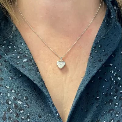 Zilveren (925) Ashanger Klein Hartje Paw - Sterling Zilver