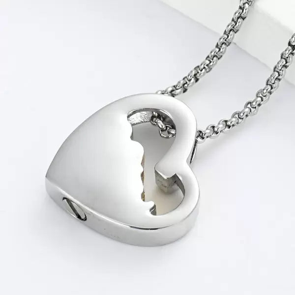 Ashanger hart met vrouw en hond RVS – productfoto 2