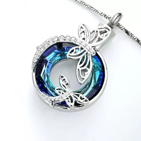 Ashanger Libelle Blauw RVS