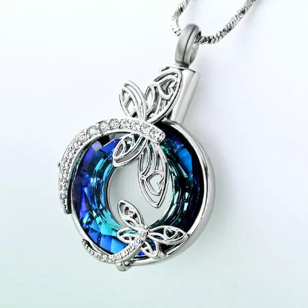 Ashanger Libelle Blauw RVS