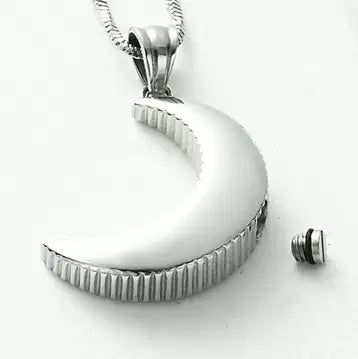 Ashanger Maan met Gekleurde Strass Steentjes RVS, productfoto 4
