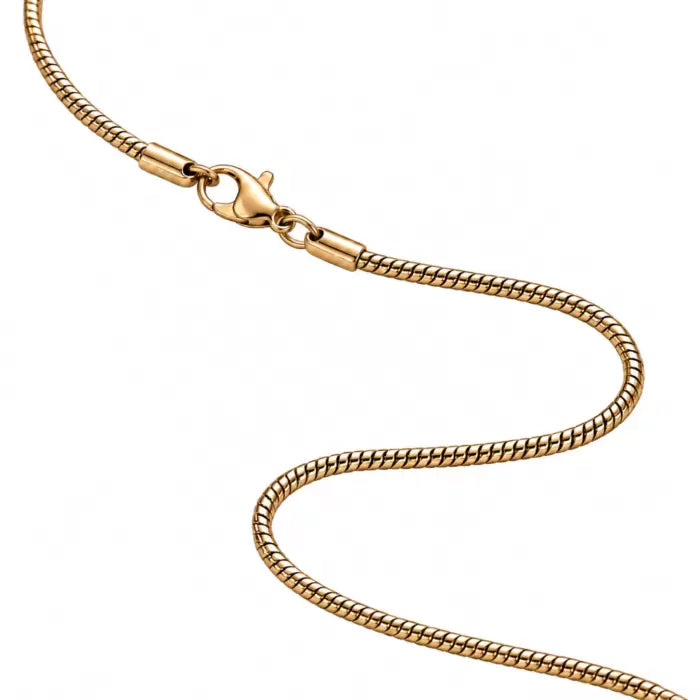 Gladde Snake Ketting RVS Goudkleurig